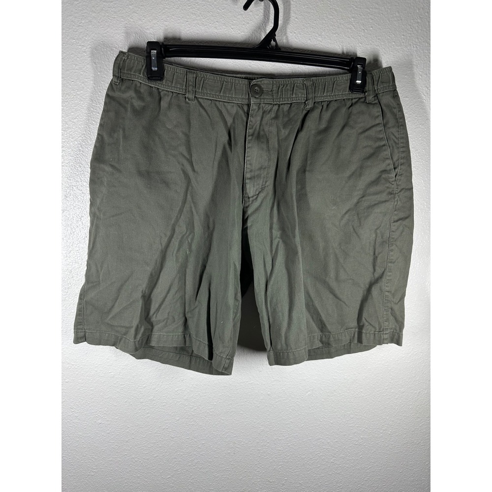 Old Navy Shorts Mens XL Green Ultimate Chino Elastic Waist Built-In Flex Cotton